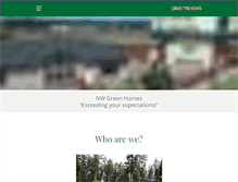 Tablet Screenshot of nwgreenhomes.net